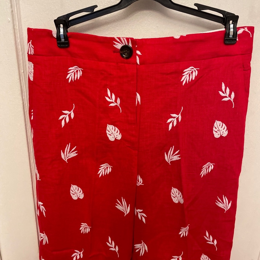 Ann Taylor the embroidered wide leg crop NWT - Picture 3 of 5